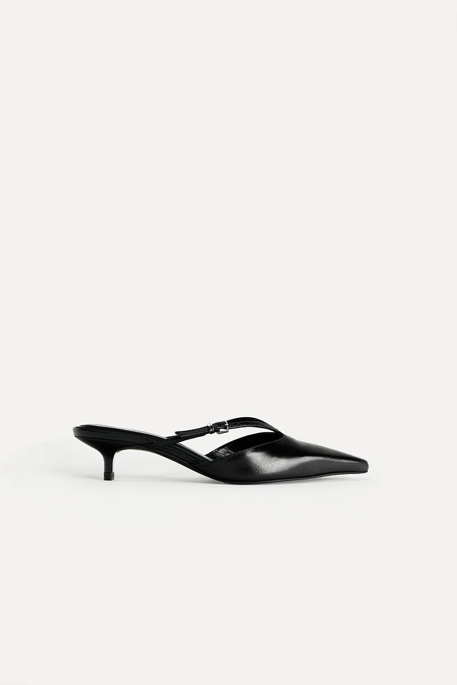 LEATHER HEELED MULES 50TH ANNIVERSARY