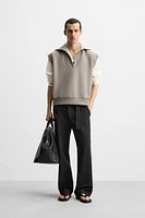 TECHNICAL QUARTER-ZIP SWEATSHIRT