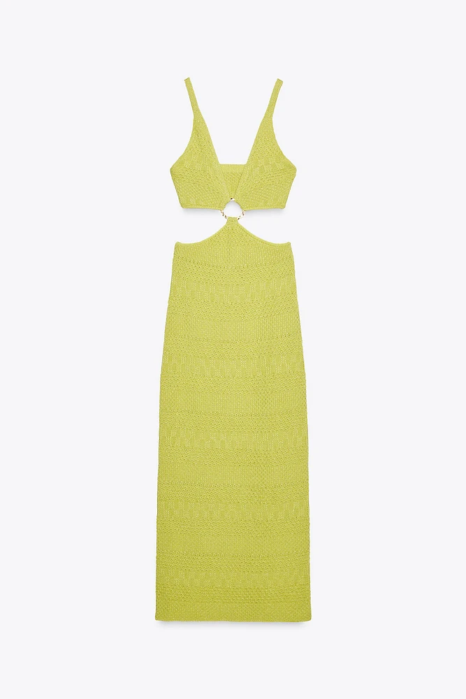 CUT OUT KNIT DRESS