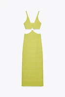 CUT OUT KNIT DRESS