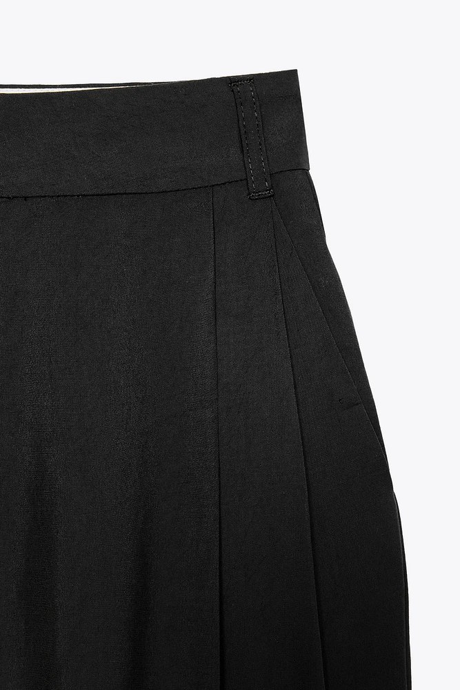 DOUBLE PLEAT FLAP PANTS