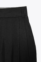 DOUBLE PLEAT FLAP PANTS