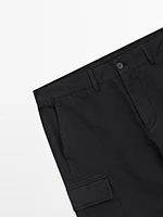 Bermuda cargo en coton mélang