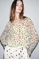 ZW COLLECTION POLKA DOT SHIRT