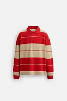 STRIPED PIQUÉ POLO