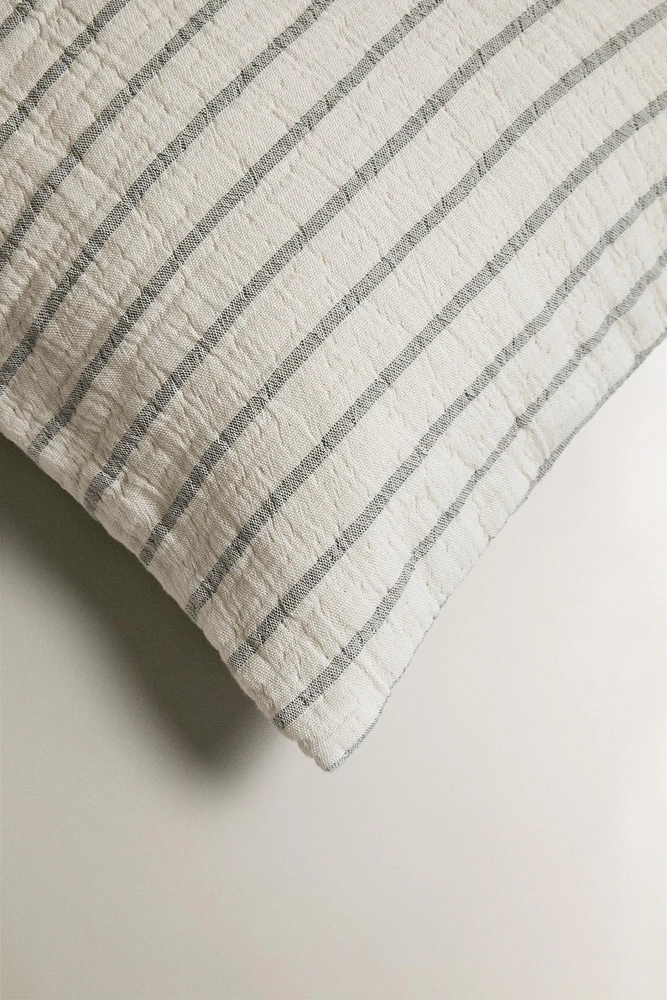 HOUSSE DE COUSSIN ENFANT GAZE RAYURES