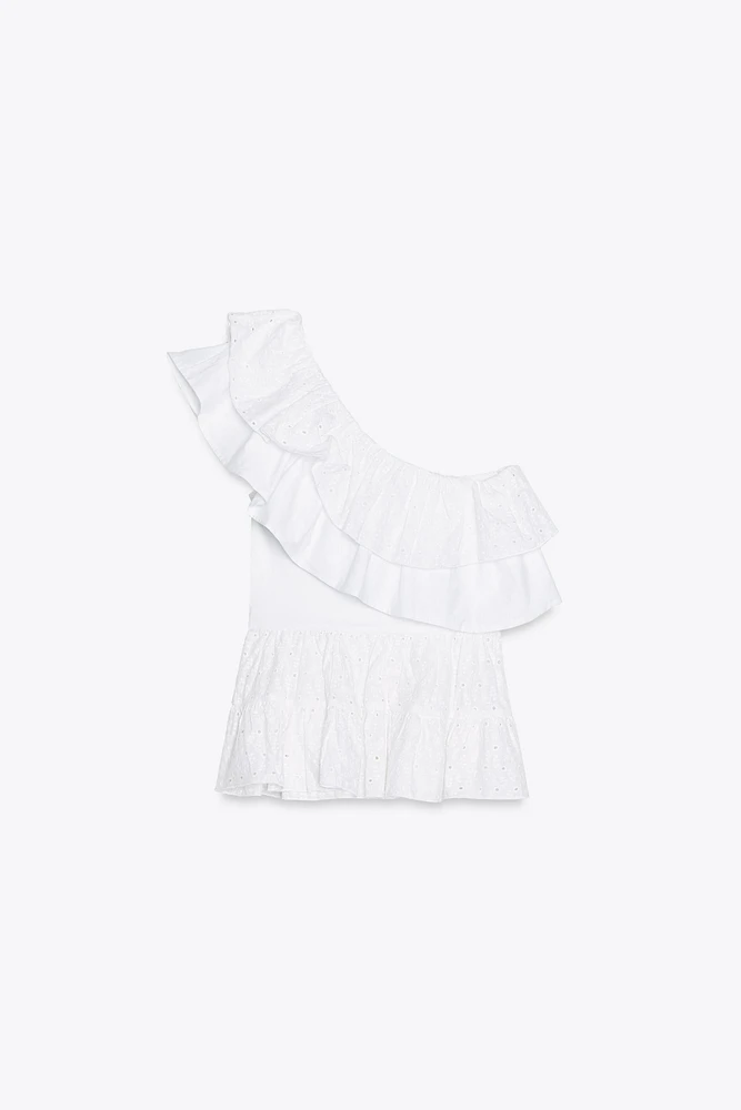 TOP ASYMÉTRIQUE BRODÉ