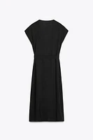 FLOWY BELTED DRESS