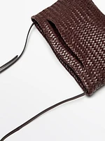 Mini-sac en cuir nappa tressé