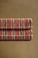 COUVRE-LIT COTON RAYURES MULTICOLORES
