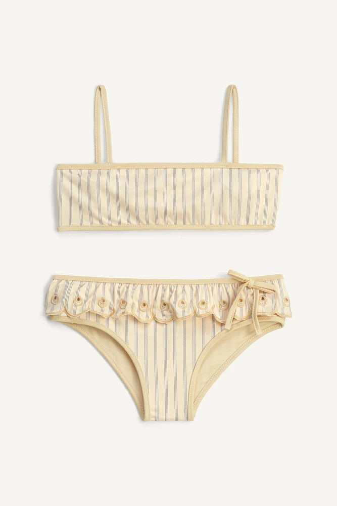 LIMITED EDITION STRIPED RUFFLE BIKINI