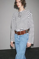 STRIPED LONG SLEEVE T-SHIRT