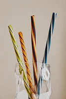 LOT PAILLES VERRE SPIRALE (LOT DE 4)