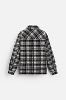 FLEECE PLAID OVERSHIRT