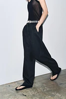 ZW COLLECTION JACQUARD PLEATED PANTS
