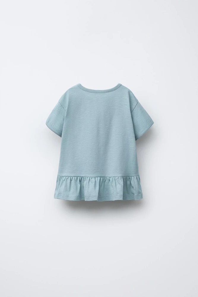 BACK RUFFLE T-SHIRT
