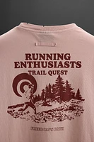 RELAXED FIT RUNNING PRINT T-SHIRT