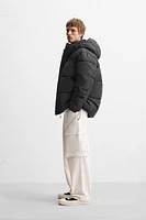 HOODED QUILTED JACKET