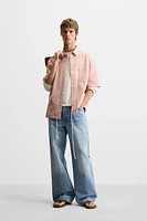 CHEMISE À CARREAUX EN COTON
