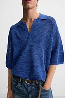POLO EN MAILLE AJOURÉE