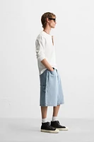 BERMUDA EN DENIM OVERSIZE