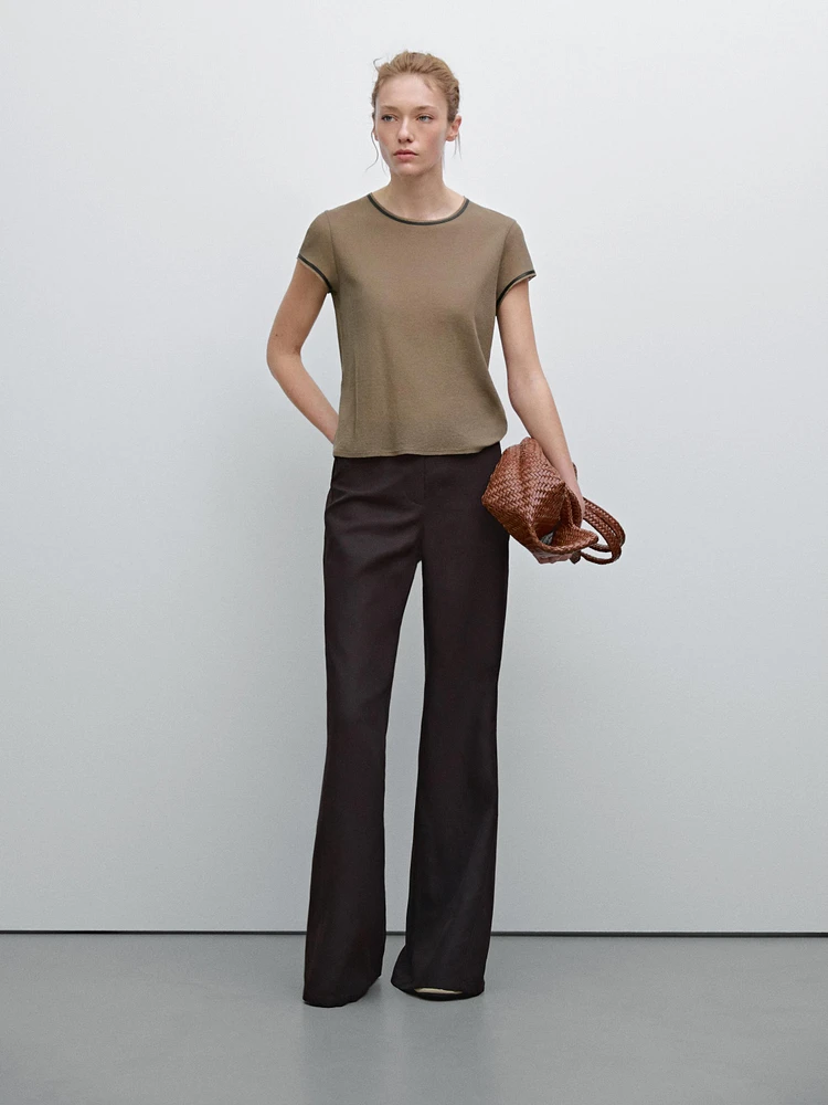 Pantalon palazzo lyocell