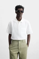 CHEMISE POLO 100 % LIN