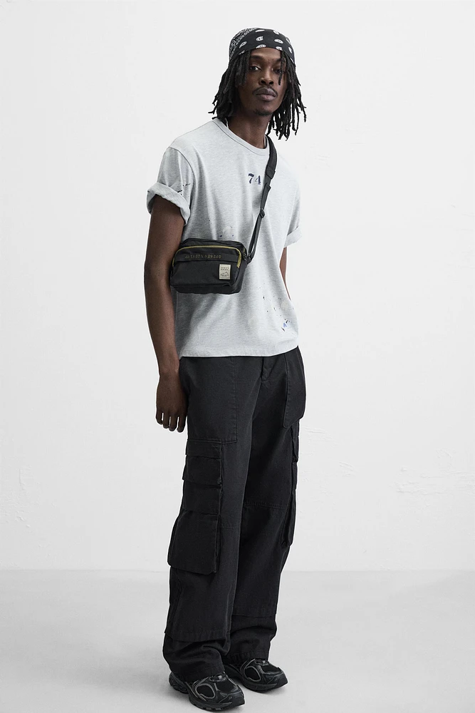 CONTRAST TECHNICAL CROSSBODY BAG