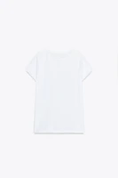 T-SHIRT EN COTON FLAMMÉ