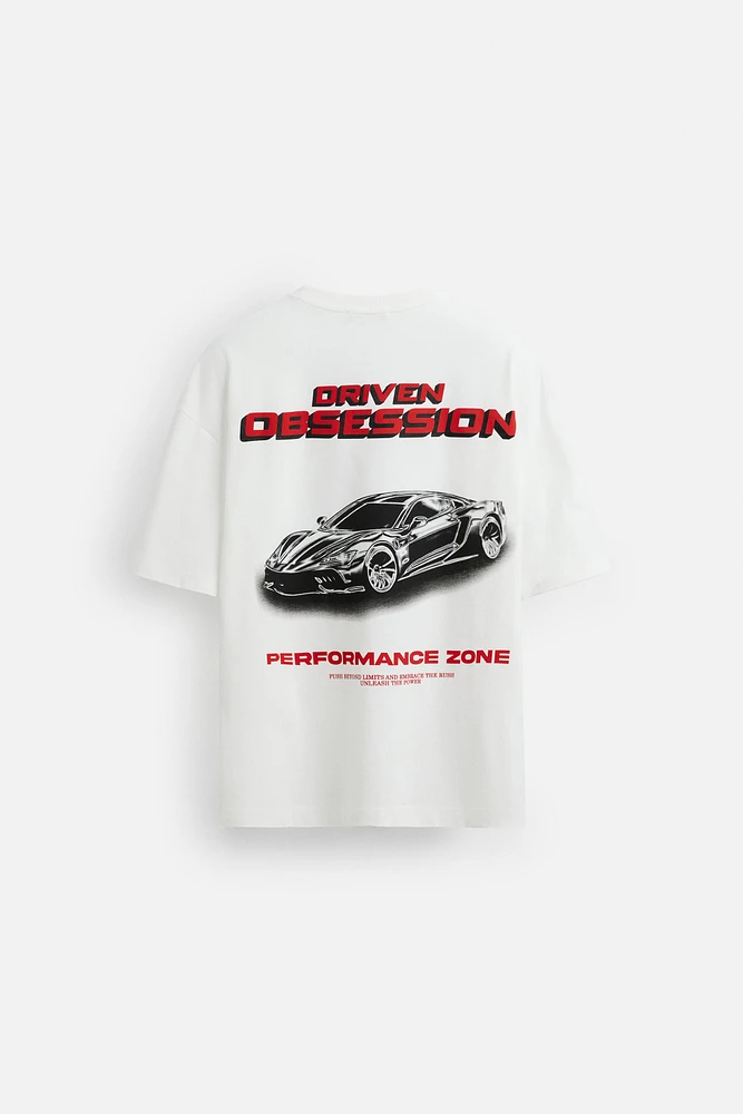 T-SHIRT IMPRIMÉ RACING