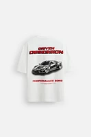 T-SHIRT IMPRIMÉ RACING