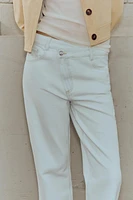 Z1975 STRAIGHT HIGH-WAISTED CROSSOVER JEANS