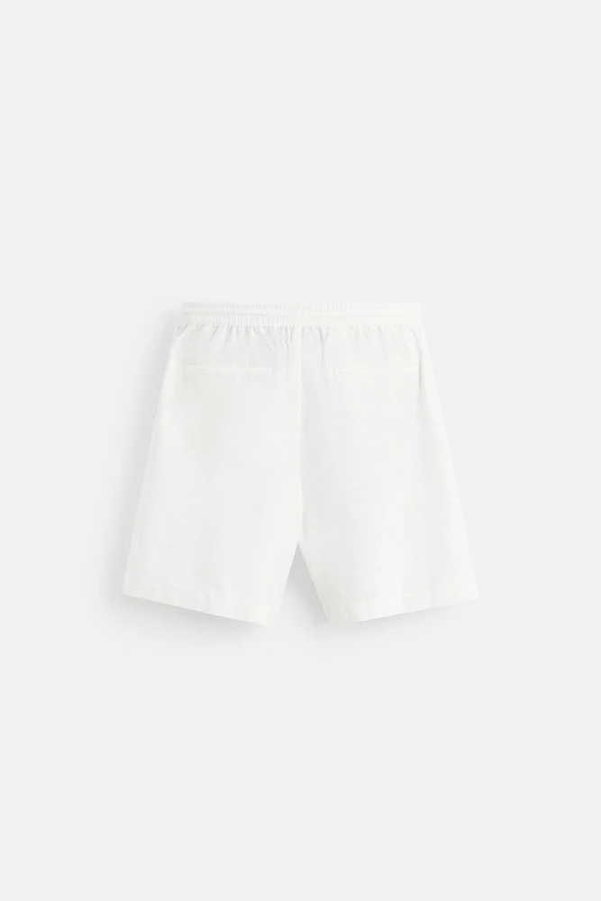 BERMUDA TEXTURÉ BOUCLÉ