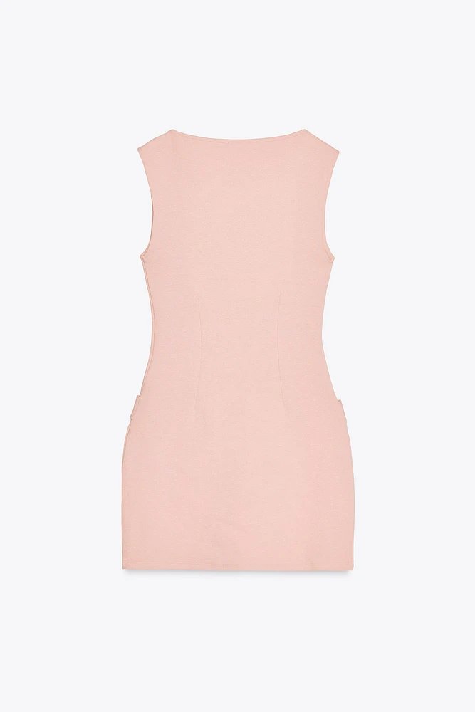 BELTED MINI DRESS