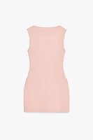 BELTED MINI DRESS