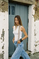 Z1975 WIDE LEG MID-RISE JEANS WITH SIDE SEAMS