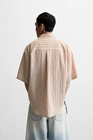 STRIPED FLOWY SHIRT