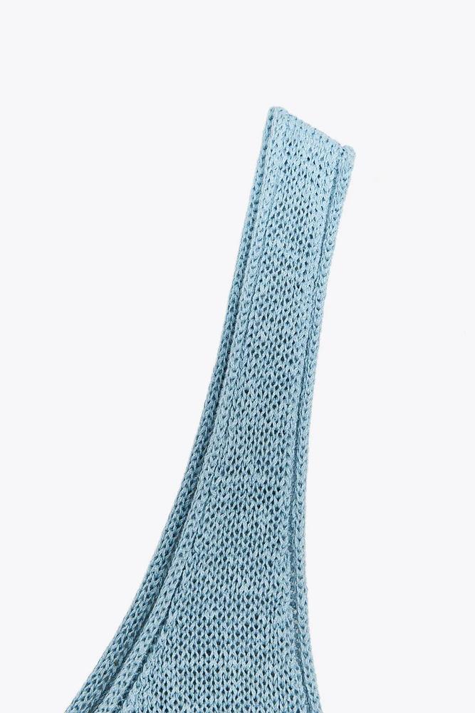 LINEN KNIT TOP