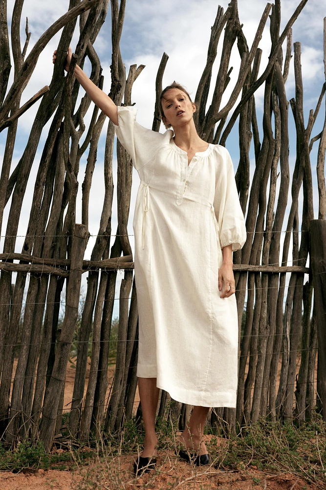 100% LINEN TUNIC DRESS ZW COLLECTION
