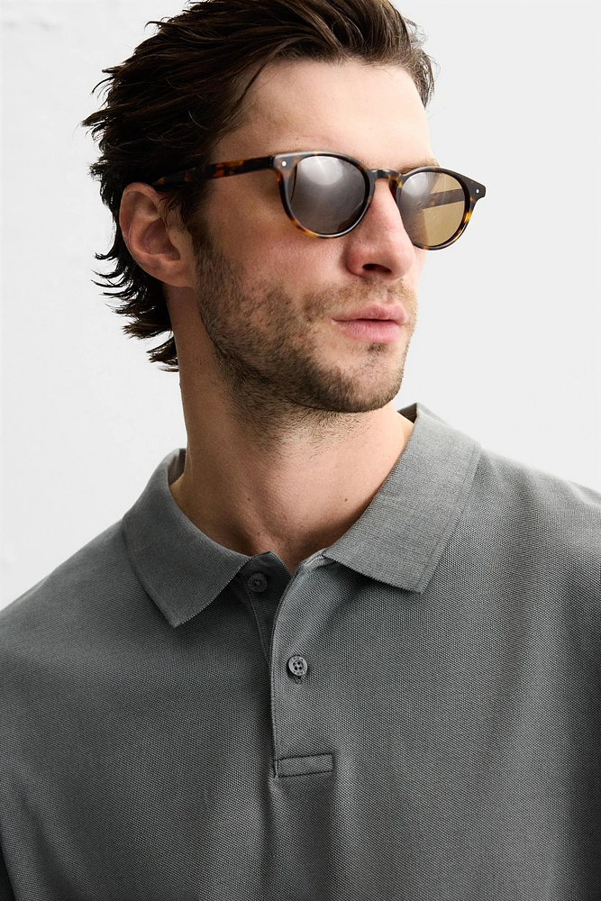 PIQUÉ TEXTURED POLO SHIRT