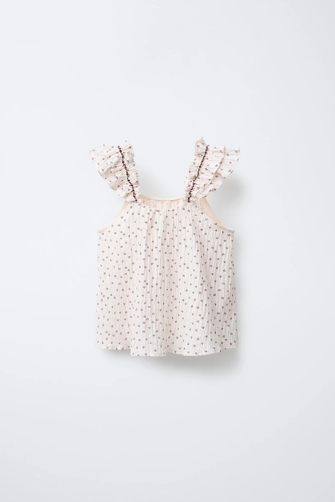 TOP IMPRIMÉ FLEURS