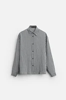 VISCOSE BLEND STRIPED SHIRT