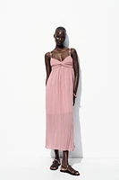 MIDI DRESS WITH APPLIQUÉS