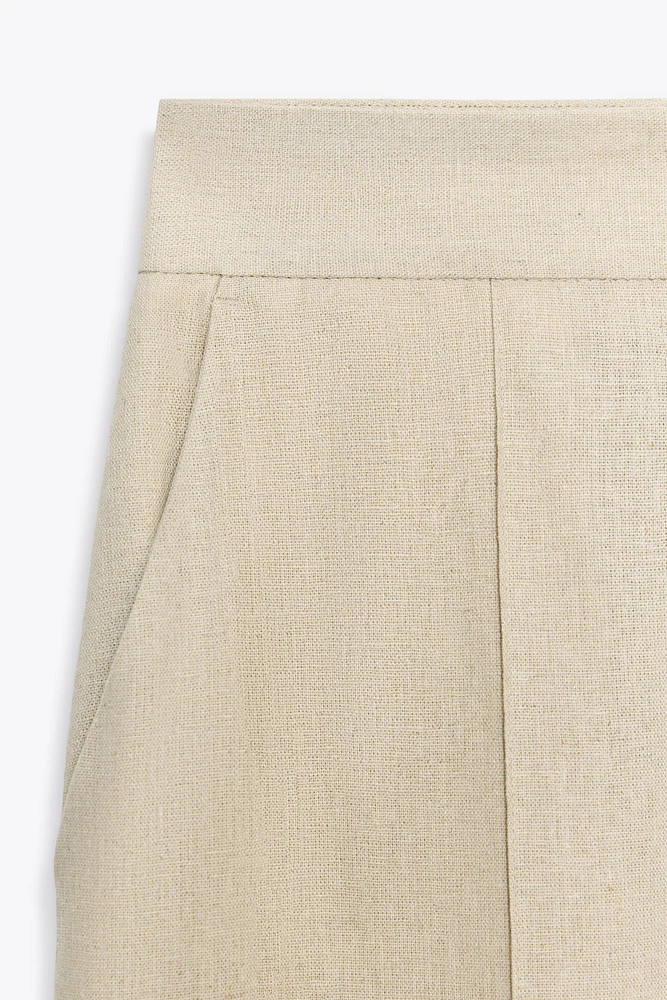 PANTALON DROIT EN LIN