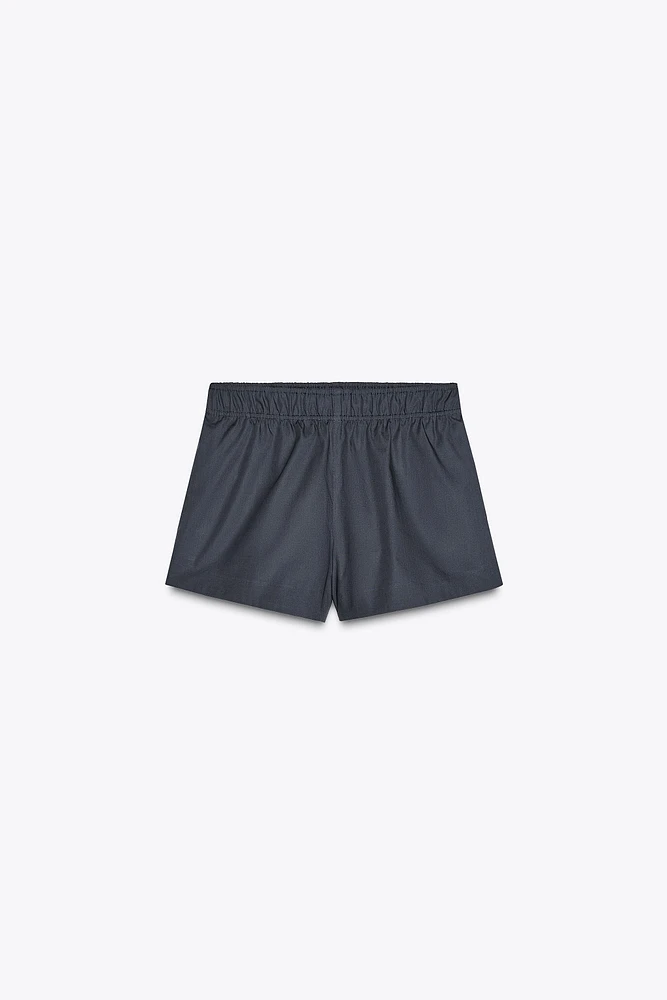 SHORT EN POPELINE