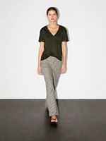 100% cotton V-neck T-shirt