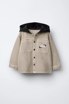 HOODED OVERSHIRT