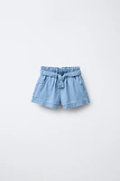 BERMUDA EN DENIM FLUIDE