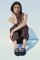 ELASTIC MESH BALLET FLATS