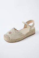 EMBROIDERED ESPADRILLES